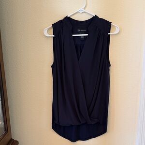 I.N.C. International Concepts
Women Sleeveless Faux Wrap Blouse dark blue medium